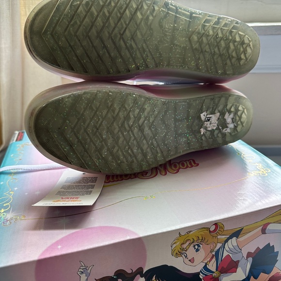 Vans x Sailor Moon Sk8-Hi Stacked satin platform high tops, NEW Sz W8 - Picture 9 of 9